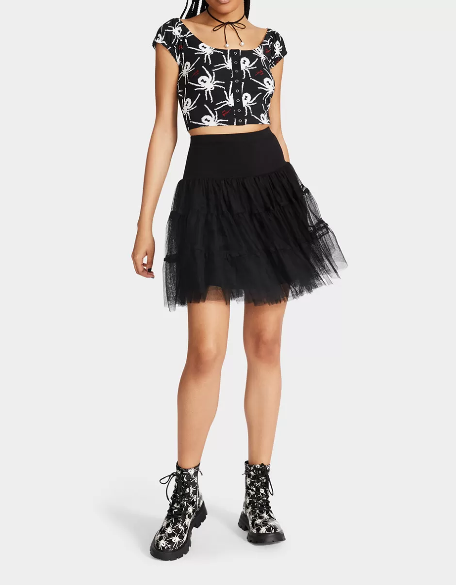 Women Betsey Johnson Clothing<80Th Bash Tulle Tutu Black/Black