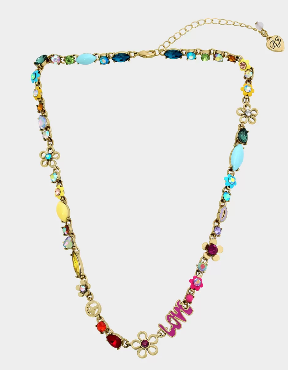 Women Betsey Johnson Jewelry<Betsey Love Fest Mixed Collar Necklace