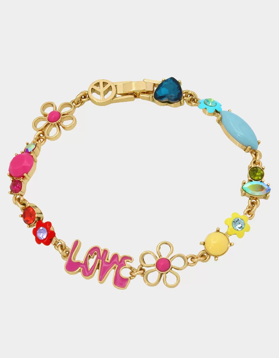 Women Betsey Johnson Jewelry<Betsey Love Fest Mixed Flex Bracelet