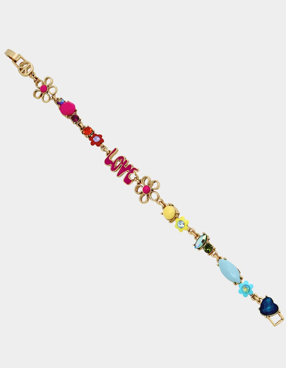 Women Betsey Johnson Jewelry<Betsey Love Fest Mixed Flex Bracelet