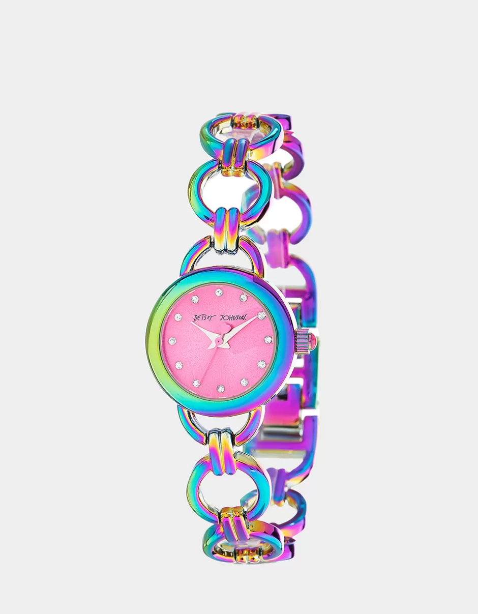 Women Betsey Johnson Jewelry<Betsey Time Links Of Love Watch