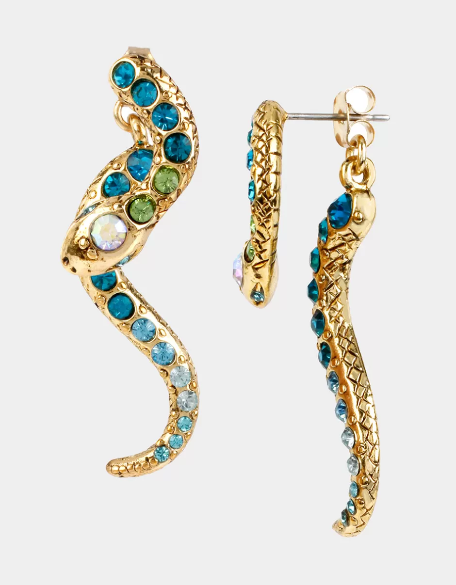 Women Betsey Johnson Jewelry<Betseys Slithering Snake Earrings