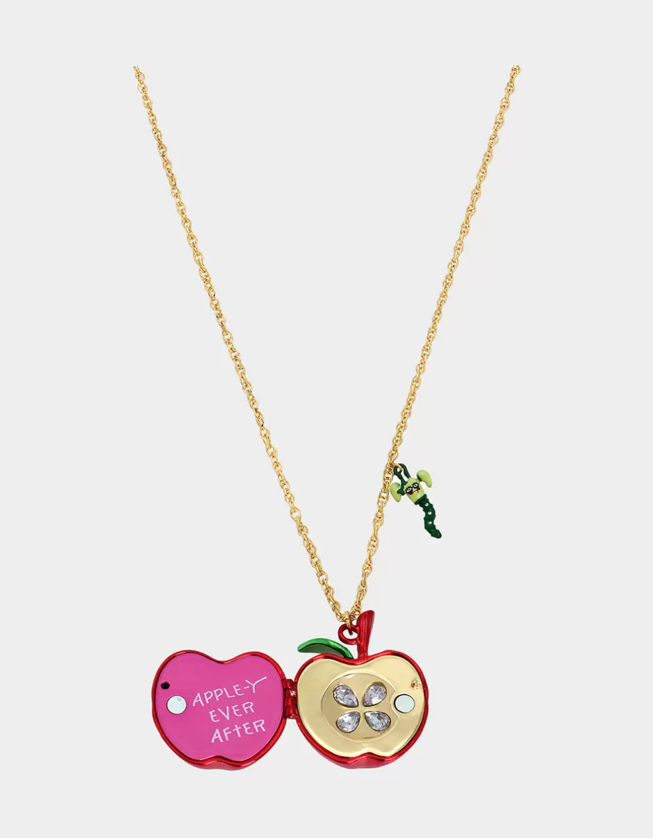 Women Betsey Johnson Jewelry<Charm School Apple Pendant