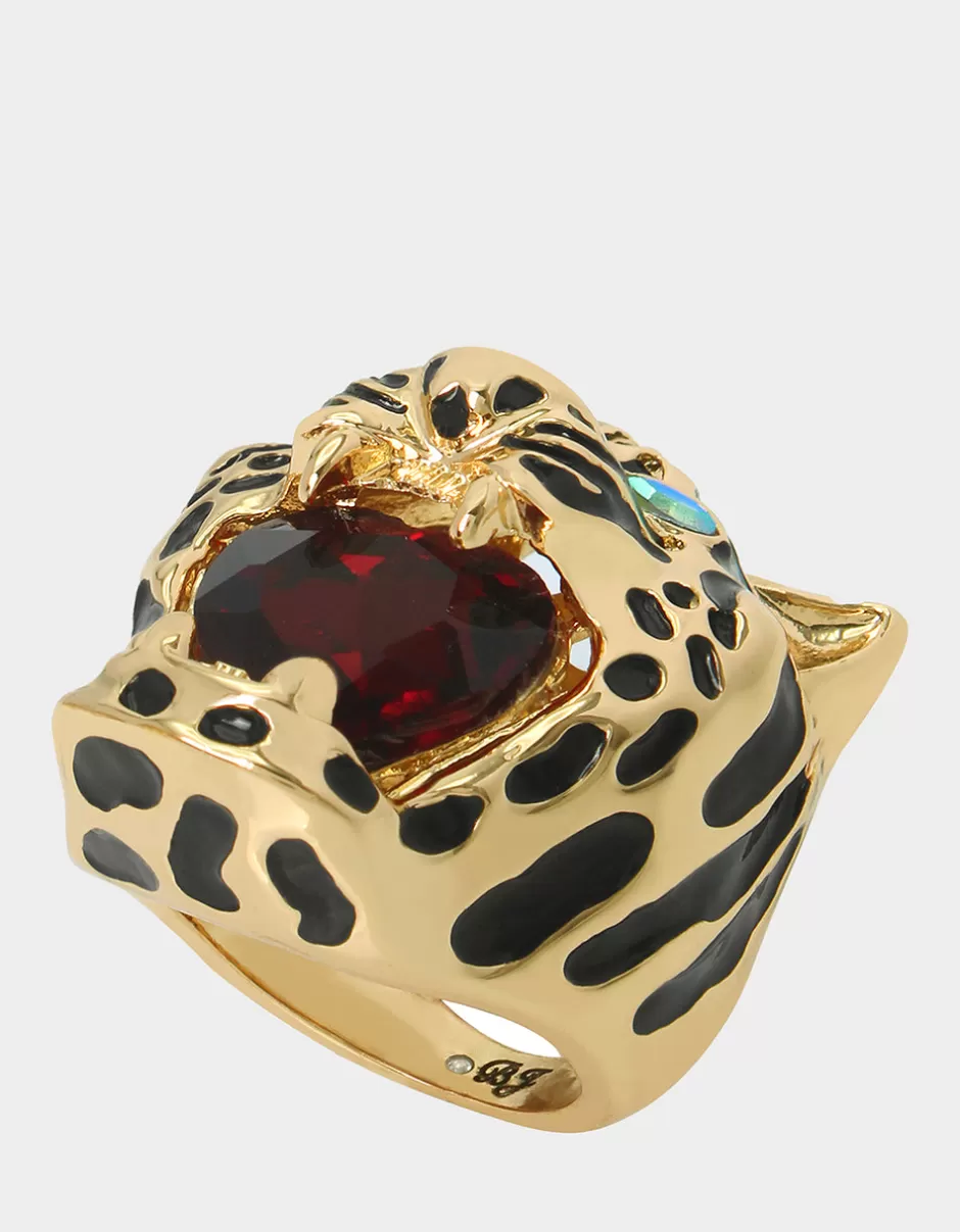 Women Betsey Johnson Jewelry<Charm School Cheetah Ring