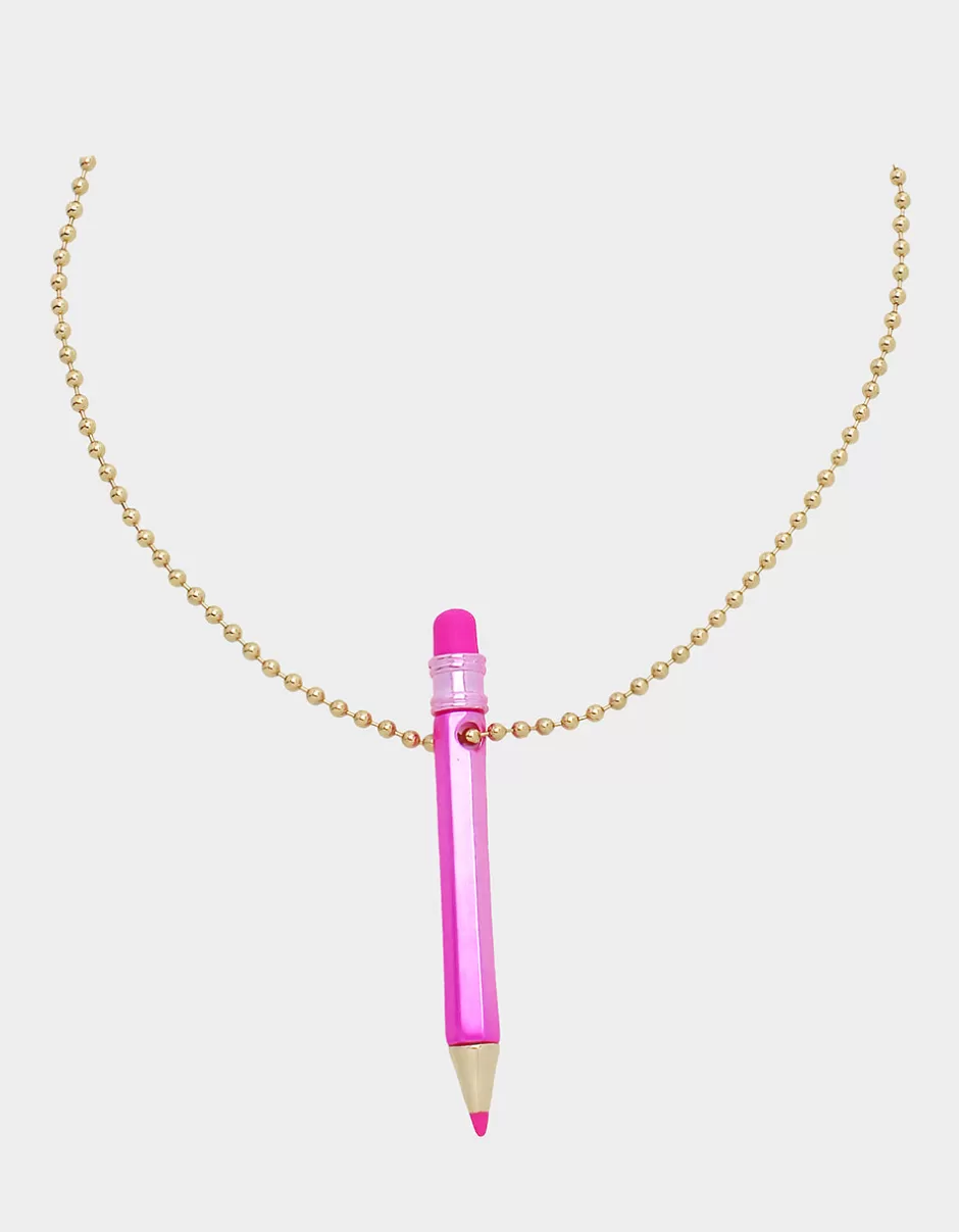 Women Betsey Johnson Jewelry<Charm School Pencil Pendant