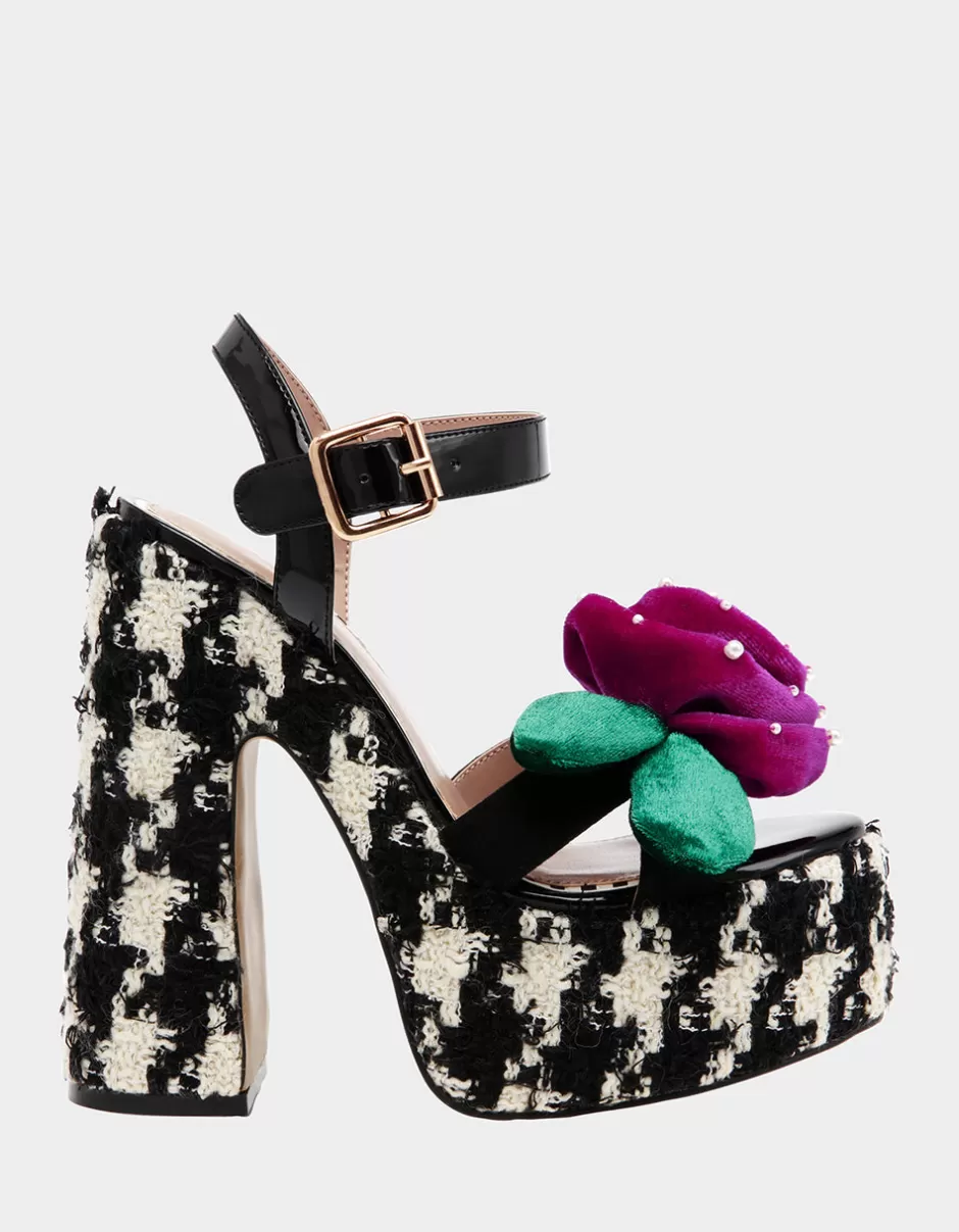 Women Betsey Johnson Shoes<Eugene Black/White