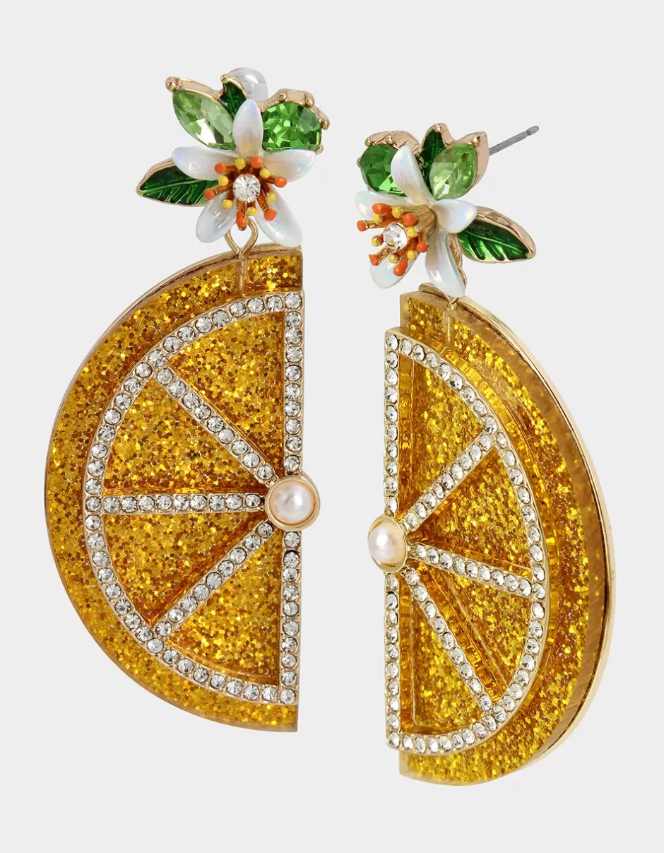 Women Betsey Johnson Jewelry<Lemon Drop Slice Statement Earrings