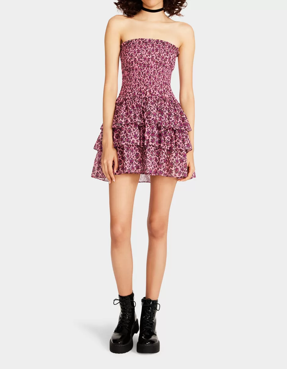 Women Betsey Johnson Clothing<Vintage Ditsy Floral Strapless Mini Dress