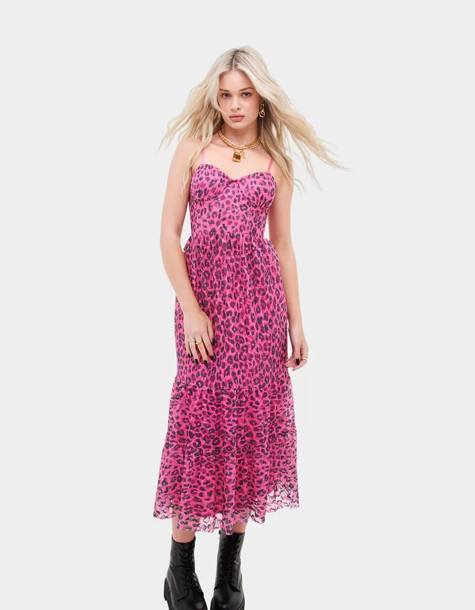 Women Betsey Johnson Clothing<Wild N Out Stretch Lace Corset Midi