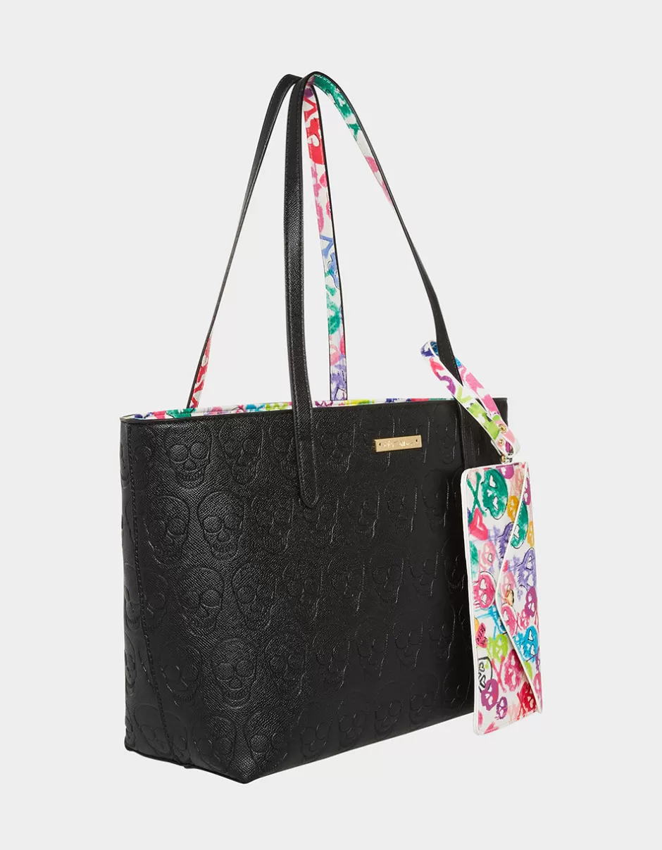 Women Betsey Johnson Handbags<Xo Skull Tote